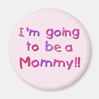 Going to be a Mummy - Pink and Purple Magnet