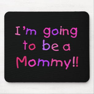 Going to be a Mummy - Pink and Purple Mouse Pad