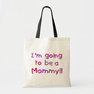 Going to be a Mummy - Pink and Purple Tote Bag
