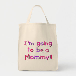 Going to be a Mummy - Pink and Purple Tote Bag