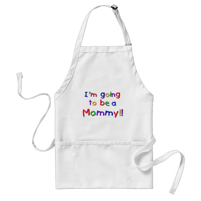 Going to be a Mummy Primary Colours Standard Apron (Front)