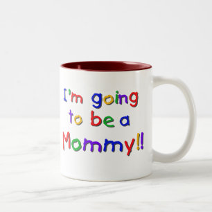 Going to be a Mummy Primary Colours Two-Tone Coffee Mug