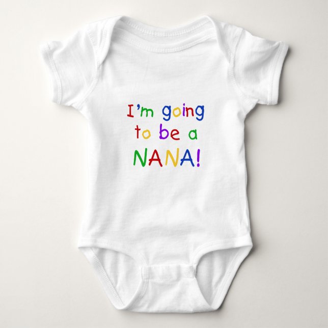 Going to be a Nana - Primary Colours Tshirts (Front)