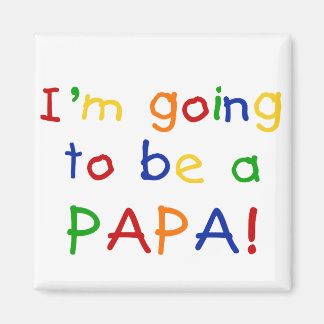 Going to be a Papa - Primary Colours Magnet