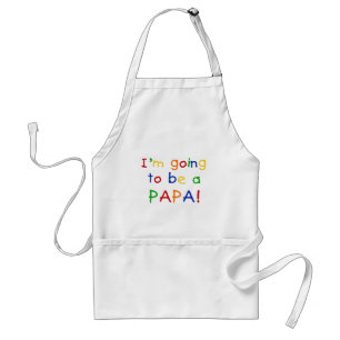 Going to be a Papa - Primary Colours Standard Apron