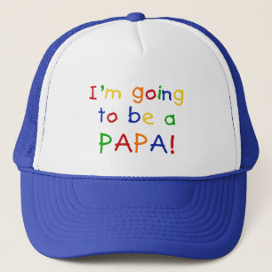 Going to be a Papa - Primary Colours Trucker Hat