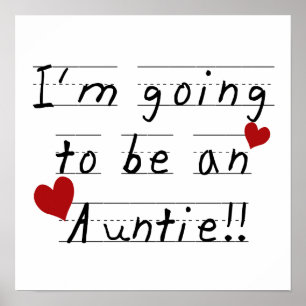 Going To Be An Auntie Kid Print Tshirts and Gifts