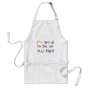 Going to be an Auntie Primary Colours Standard Apron