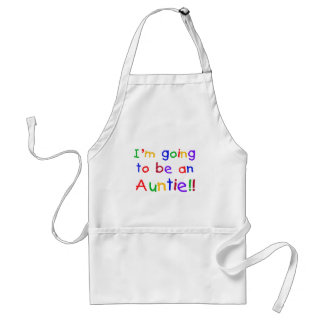 Going to be an Auntie Primary Colours Standard Apron
