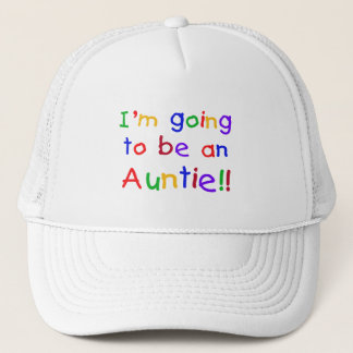 Going to be an Auntie Primary Colours Trucker Hat