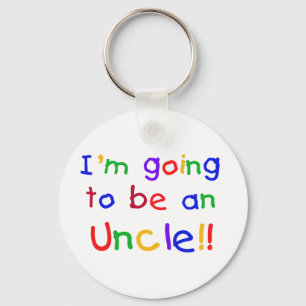 Going to be an Uncle Primary Colours Text Key Ring