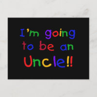 Going to be an Uncle Primary Colours Text