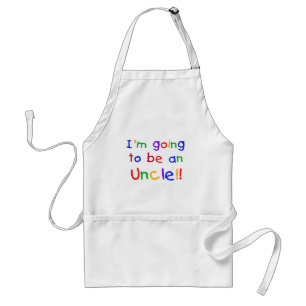 Going to be an Uncle Primary Colours Text Standard Apron