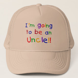 Going to be an Uncle Primary Colours Text Trucker Hat