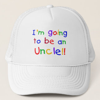 Going to be an Uncle Primary Colours Text Trucker Hat