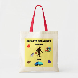 Going to Grandma's boys fun Tote Bag