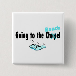 Going To The Beach - Customised 15 Cm Square Badge