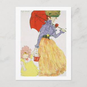 Going to the Beach, from 'L'Estampe Moderne', publ Postcard