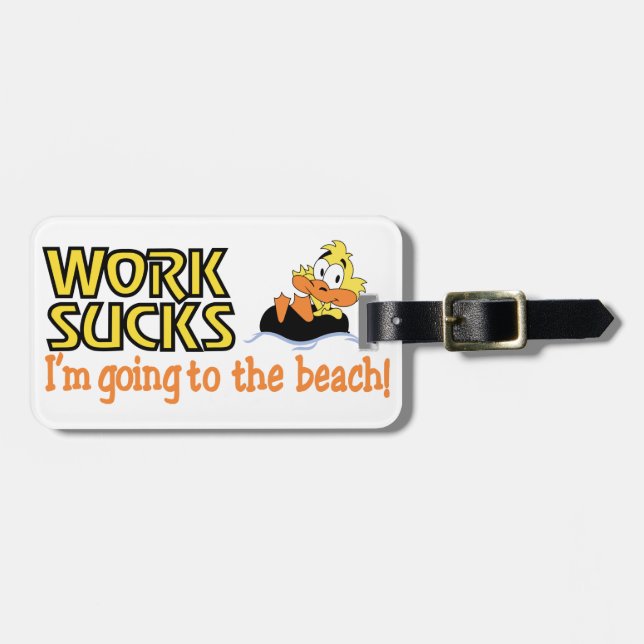 Going To the Beach Luggage Tag (Front Horizontal)