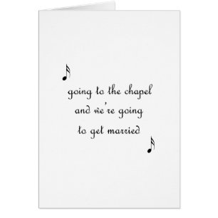 Going To The Chapel