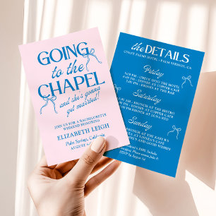 Going to the Chapel Bachelorette Weekend Invitation