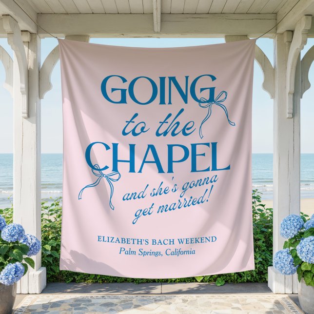 Going to the Chapel Bachelorette Weekend Tapestry (Creator Uploaded)