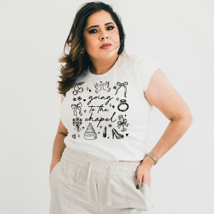 Going to The Chapel, Cute and Girly Bride Tri-Blend Shirt