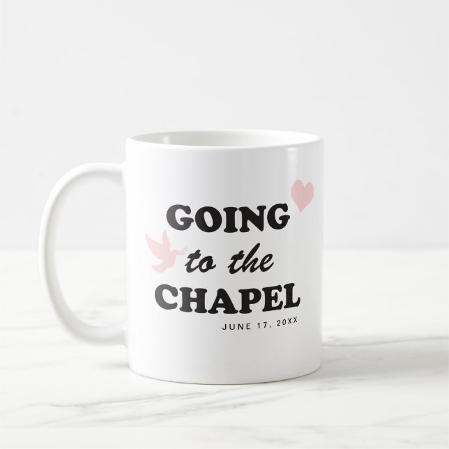 Going to the Chapel | Retro 70's Themed Bride Coffee Mug (Left)