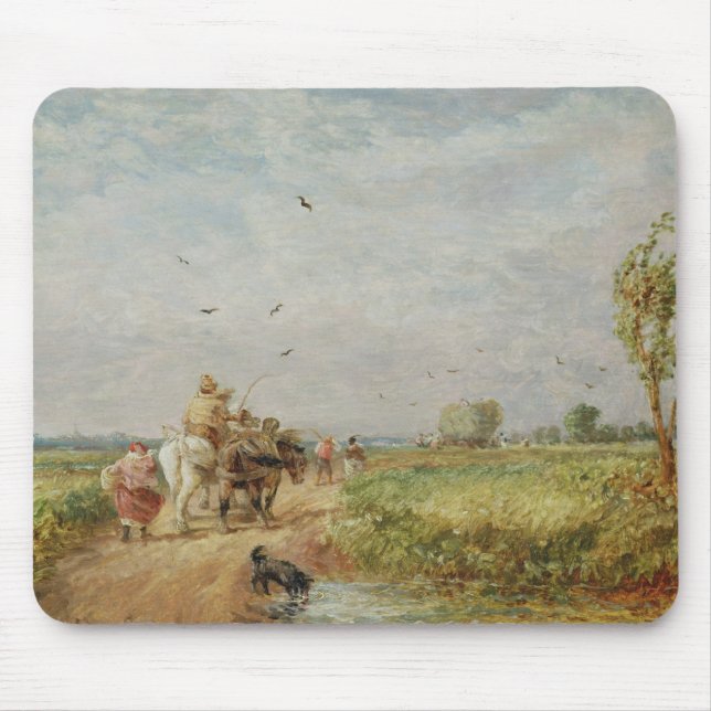 Going to the Hayfield, 1853 (oil on millboard) Mouse Pad (Front)