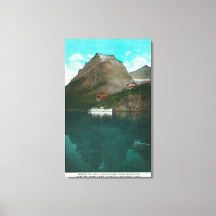 Going-To-The-Sun Chalet View Canvas Print