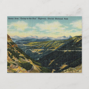 "Going to the Sun" Highway, Glacier National Park Postcard