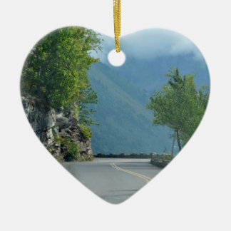 Going to the Sun Road Ceramic Tree Decoration