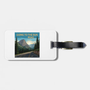 Going To The Sun Road Montana Landscape Luggage Tag
