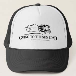 Going To The Sun Road Montana Recreational Vehicle Trucker Hat