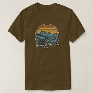 Going To The Sun Road Montana Retro T-Shirt