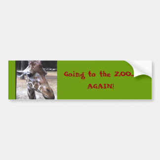 Going to the ZOO..., AGAIN! Bumper Sticker