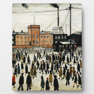 Going To Work L.S Lowry Plaque