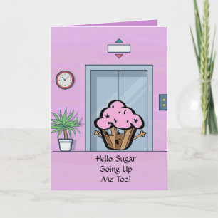 Going Up Cupcake Greeting Card