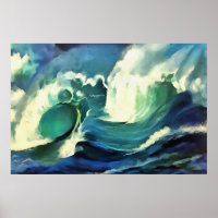 Going With The Flow Crashing Ocean Waves Art
