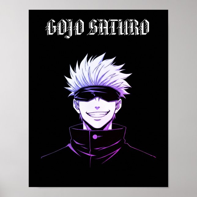 Gojo Saturo Anime  Poster (Front)