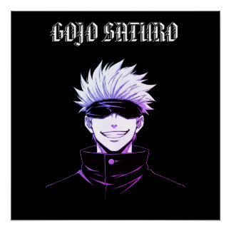 Gojo Saturo Anime Poster