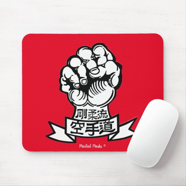 Goju Ryu Fist Logo Mouse Pad (With Mouse)