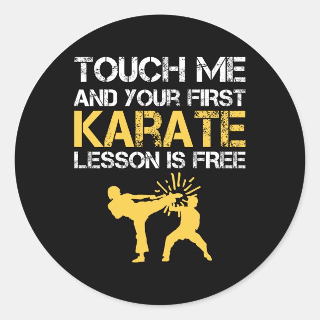 Goju Ryu Karate 3  Classic Round Sticker (Front)