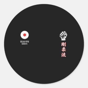 Goju Ryu Karate Classic Round Sticker