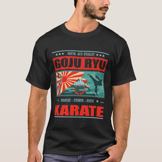 Goju Ryu Karate Kanji  T-Shirt (Front)