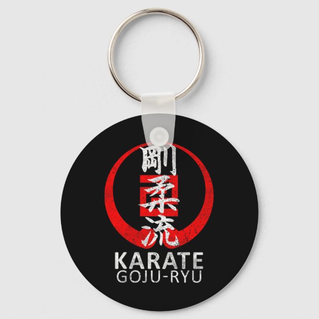 Goju Ryu Karate Symbol Kanji Japan Martial Art Vin Key Ring (Front)
