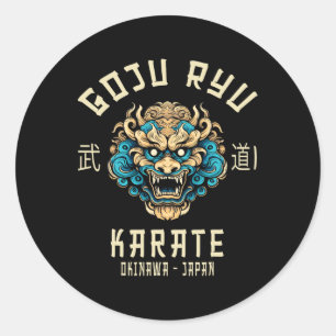 Goju Ryu Martial Arts Clothing Co. Goju Ryu Karate Classic Round Sticker