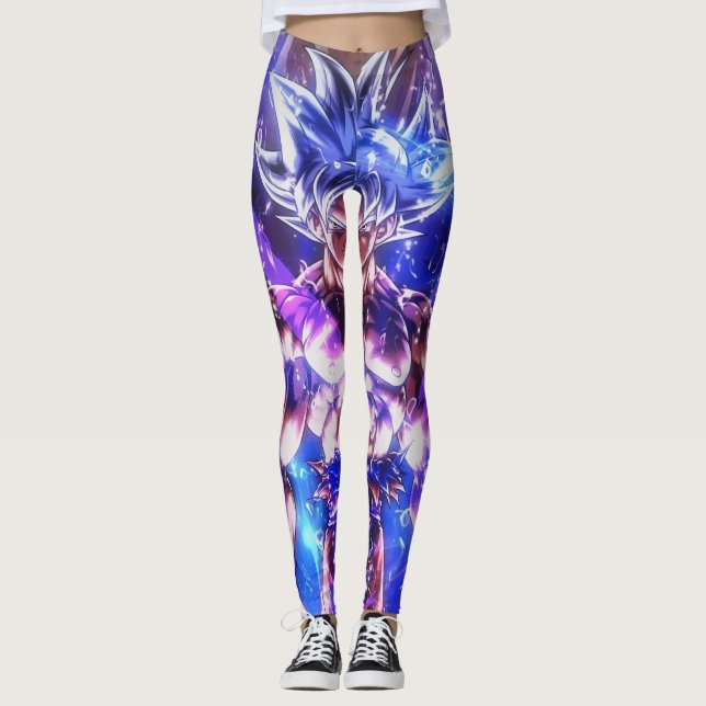Goku Anime Leggings – Dragon Ball Athletic Streetw (Front)