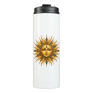 Gol Bano Collection Persian Golden Sun Drinking Thermal Tumbler