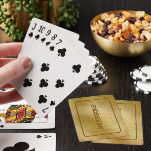 Gol iridescent shimmering texture playing cards
